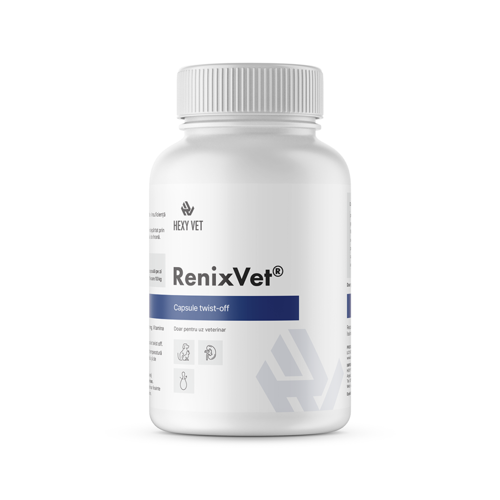 Renix Vet 60 capsule suport renal pentru caini si pisici insuficienta renala cronica
