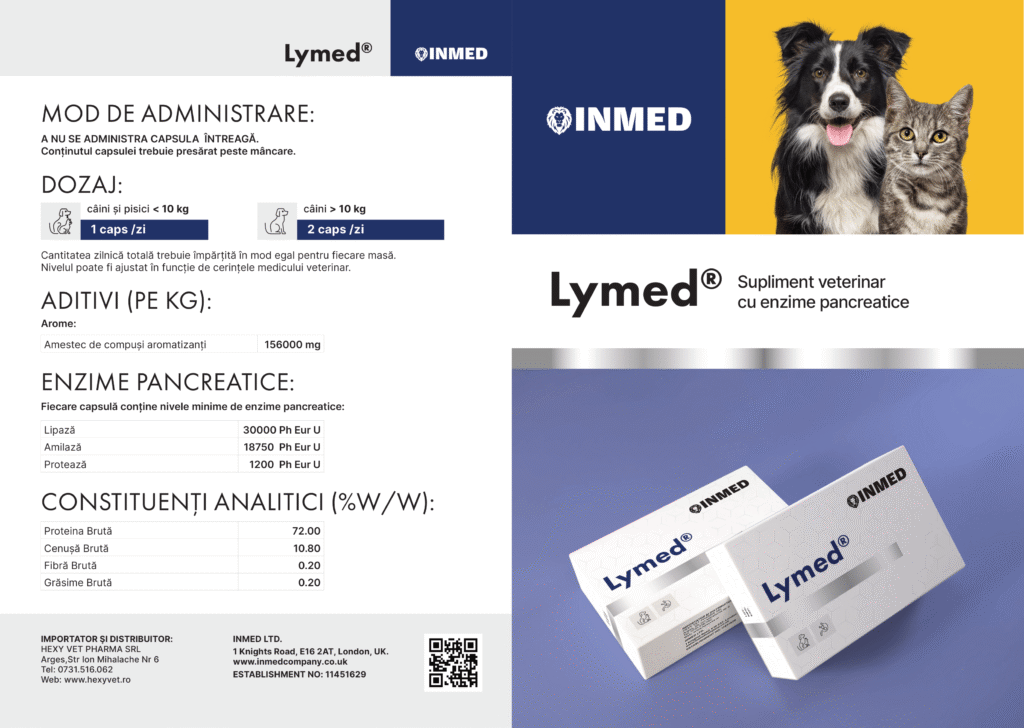 supliment insuficienta pancreatica exocrina caini pisici malabsorbtie Lymed